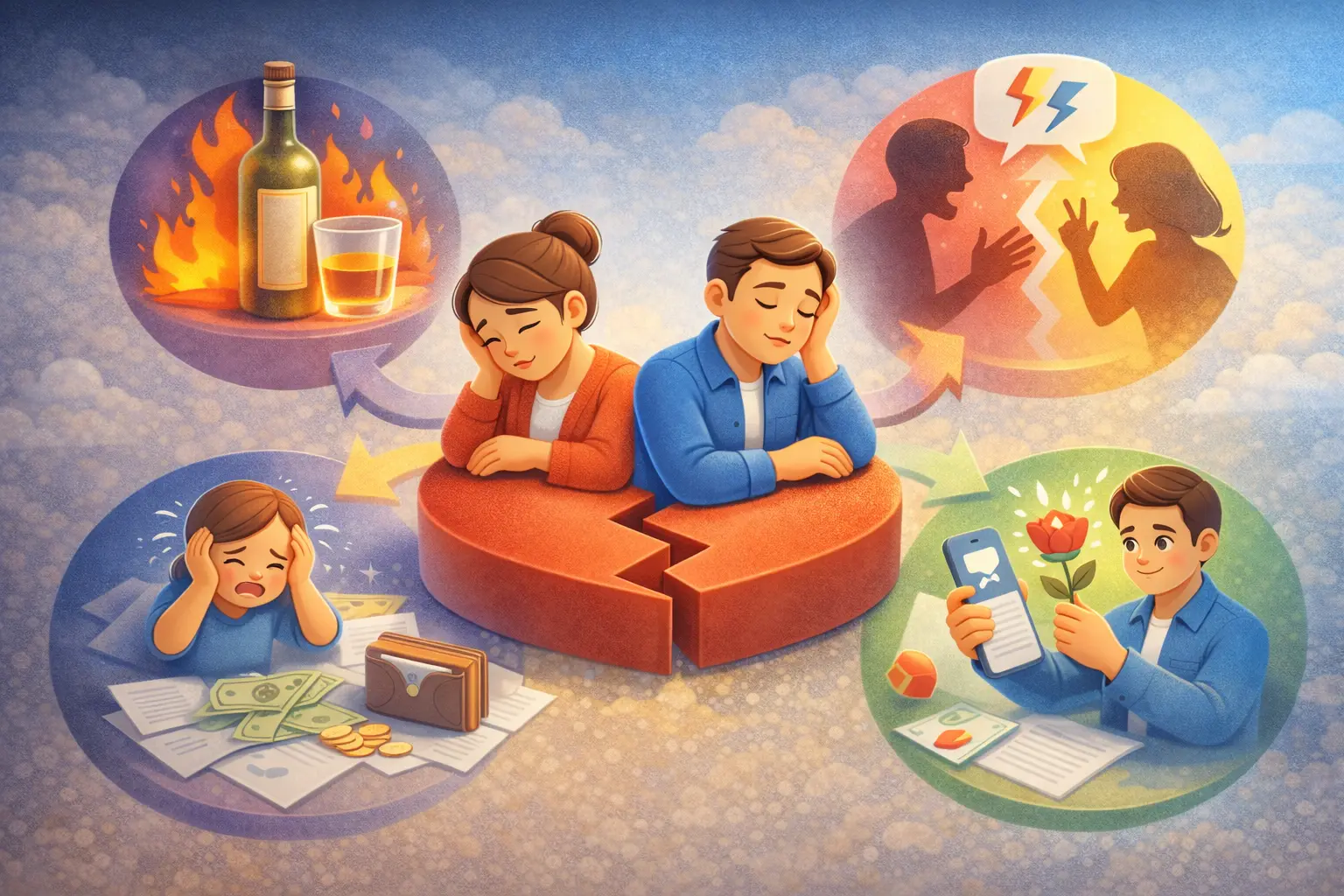 Причини розлучення у сім’ях онлайн