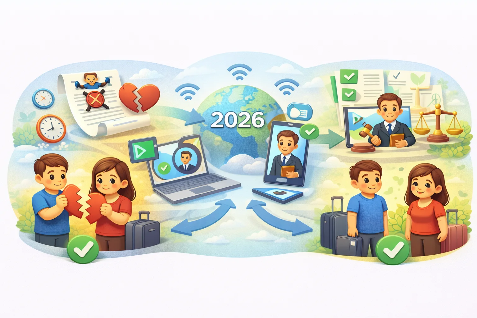 Развод через интернет в 2026 году: онлайн-консультация, подача документов и подтверждение результата