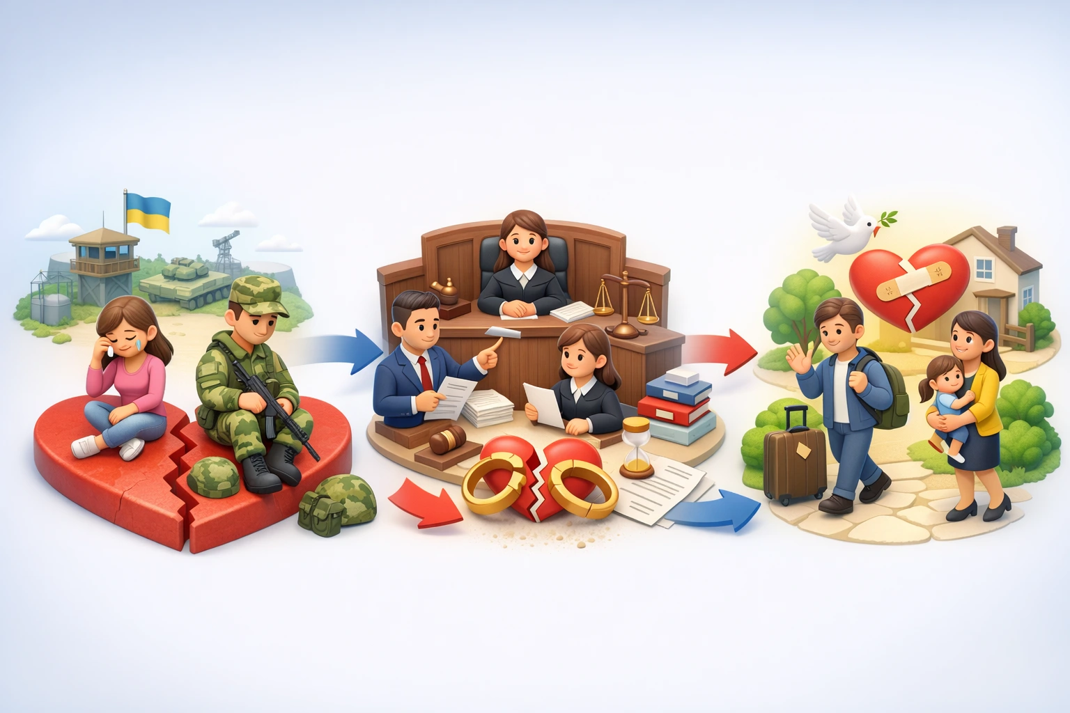 Розірвання шлюбу з військовослужбовцем: порядок через суд