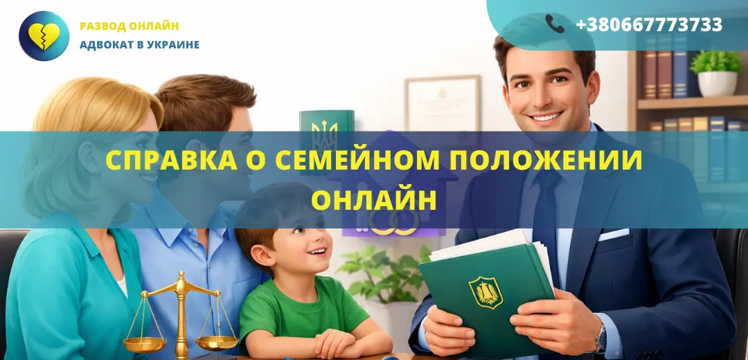 Справка о семейном положении онлайн через адвоката в Украине