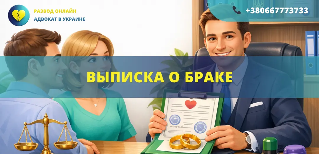 Выписка о браке в Украине как получить документ о регистрации брака