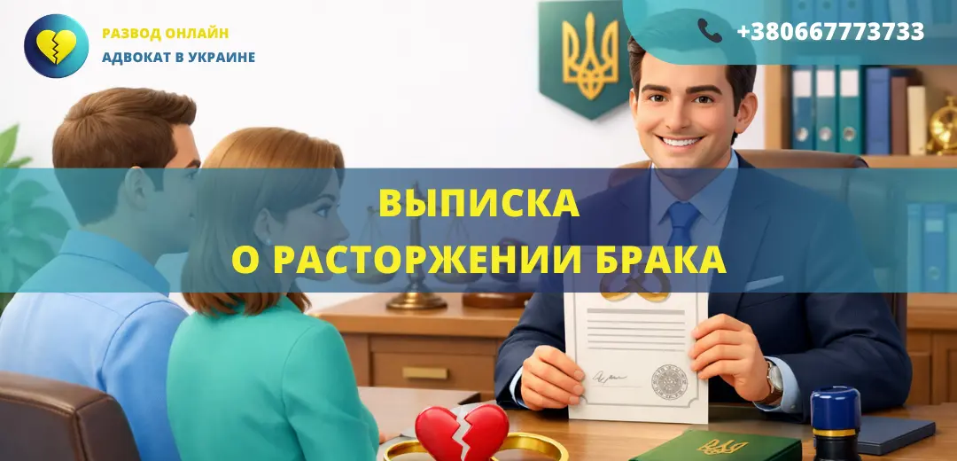 Выписка о расторжении брака в Украине как получить документ после развода