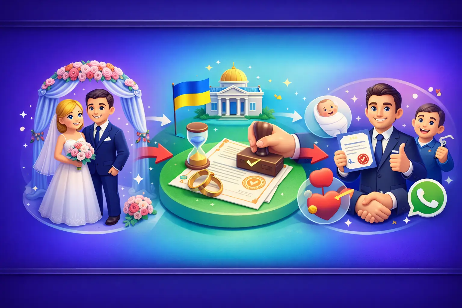 Витяг про шлюб в Україні з державного реєстру актів цивільного стану