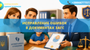 Исправление ошибок в документах ЗАГС онлайн и через суд
