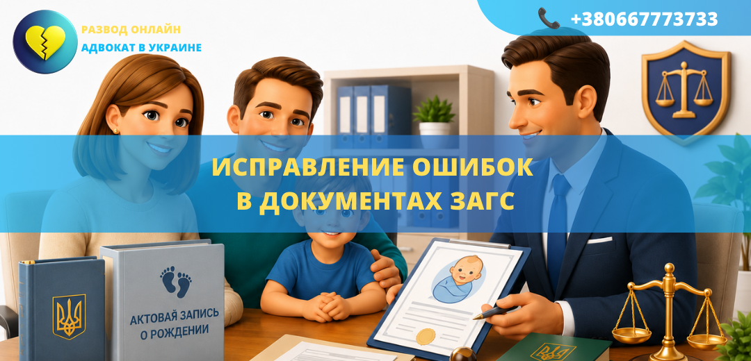 Исправление ошибок в документах ЗАГС онлайн и через суд