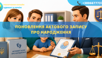 Поновлення актового запису про народження в Україні онлайн