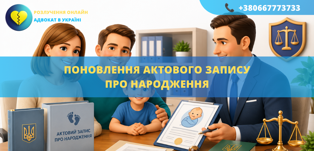 Поновлення актового запису про народження в Україні онлайн