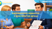 Виправлення помилок у документах ДРАЦС в Україні