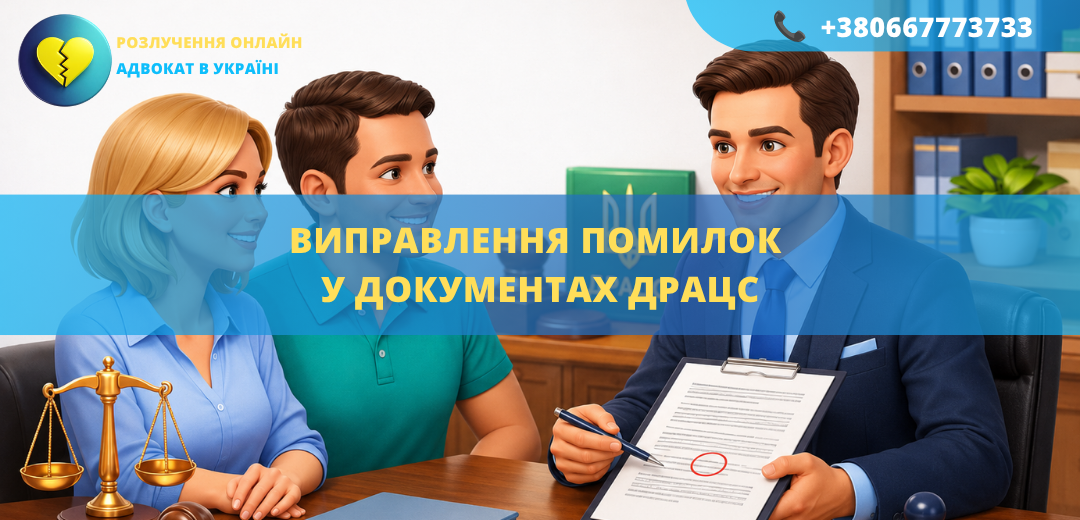 Виправлення помилок у документах ДРАЦС в Україні
